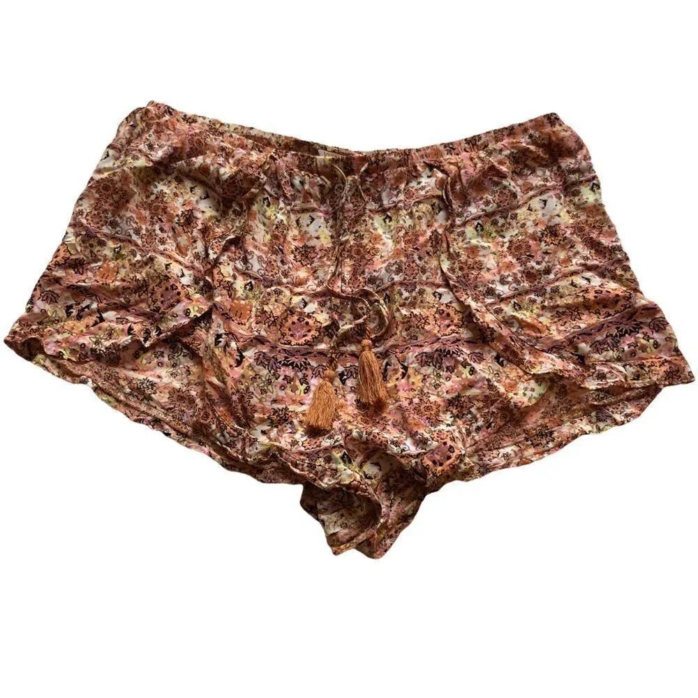 Victoria Secret short shorts orange/pink multi, elastic waist Medium